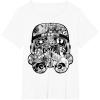 image:imageStar Wars Stormtrooper Helmet Comic Collage Graphic TShirtWhite