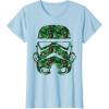 image:imageStar Wars Stormtrooper Tropical Helmet Floral Fill TShirt TShirtBaby Blue