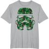 image:imageStar Wars Stormtrooper Tropical Helmet Floral Fill TShirt TShirtHeather Grey