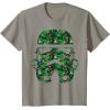 image:imageStar Wars Stormtrooper Tropical Helmet Floral Fill TShirt TShirtSlate Grey