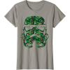 image:imageStar Wars Stormtrooper Tropical Helmet Floral Fill TShirt TShirtSlate Grey