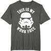 image:imageStar Wars Stormtrooper Work Face Helmet TShirtAsphalt Grey