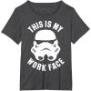 image:imageStar Wars Stormtrooper Work Face Helmet TShirtDark Heather Grey