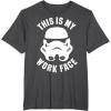 image:imageStar Wars Stormtrooper Work Face Helmet TShirtDark Heather Grey