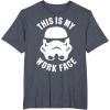image:imageStar Wars Stormtrooper Work Face Helmet TShirtHeather Blue