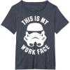 image:imageStar Wars Stormtrooper Work Face Helmet TShirtHeather Blue