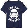 image:imageStar Wars Stormtrooper Work Face Helmet TShirtNavy Blue