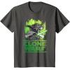 image:imageStar Wars The Clone Wars Yoda Attack TShirtAsphalt Grey