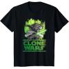 image:imageStar Wars The Clone Wars Yoda Attack TShirtBlack