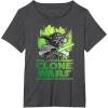 image:imageStar Wars The Clone Wars Yoda Attack TShirtDark Heather Grey