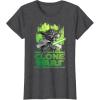 image:imageStar Wars The Clone Wars Yoda Attack TShirtDark Heather Grey