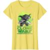 image:imageStar Wars The Clone Wars Yoda Attack TShirtLemon Yellow