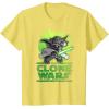 image:imageStar Wars The Clone Wars Yoda Attack TShirtLemon Yellow