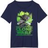 image:imageStar Wars The Clone Wars Yoda Attack TShirtNavy Blue