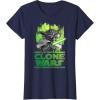 image:imageStar Wars The Clone Wars Yoda Attack TShirtNavy Blue