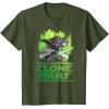 image:imageStar Wars The Clone Wars Yoda Attack TShirtOlive Green