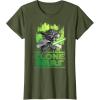 image:imageStar Wars The Clone Wars Yoda Attack TShirtOlive Green