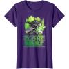 image:imageStar Wars The Clone Wars Yoda Attack TShirtPurple