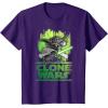 image:imageStar Wars The Clone Wars Yoda Attack TShirtPurple