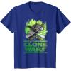 image:imageStar Wars The Clone Wars Yoda Attack TShirtRoyal Blue