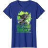 image:imageStar Wars The Clone Wars Yoda Attack TShirtRoyal Blue