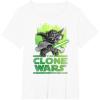 image:imageStar Wars The Clone Wars Yoda Attack TShirtWhite