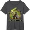 image:imageStar Wars The Clone Wars Yoda Epic Are My Jedi Skills TShirtDark Heather Grey