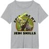 image:imageStar Wars The Clone Wars Yoda Epic Are My Jedi Skills TShirtHeather Grey