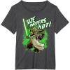 image:imageStar Wars The Clone Wars Yoda Size Matters Not TShirtDark Heather Grey