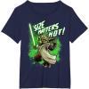 image:imageStar Wars The Clone Wars Yoda Size Matters Not TShirtNavy Blue