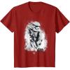 image:imageStar Wars The Force Awakens Splatter Stormtrooper TShirtCranberry Red