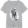 image:imageStar Wars The Force Awakens Splatter Stormtrooper TShirtHeather Grey