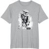 image:imageStar Wars The Force Awakens Splatter Stormtrooper TShirtHeather Grey