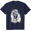 image:imageStar Wars The Force Awakens Splatter Stormtrooper TShirtNavy Blue