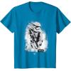 image:imageStar Wars The Force Awakens Splatter Stormtrooper TShirtSapphire Blue