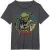 image:imageStar Wars Vintage Yoda Logo TShirtDark Heather Grey