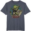 image:imageStar Wars Vintage Yoda Logo TShirtHeather Blue