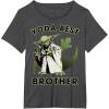 image:imageStar Wars Yoda Best Brother Rebel Logo TShirtDark Heather Grey