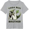 image:imageStar Wars Yoda Best Brother Rebel Logo TShirtHeather Grey