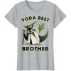 image:imageStar Wars Yoda Best Brother Rebel Logo TShirtHeather Grey