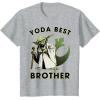 image:imageStar Wars Yoda Best Brother Rebel Logo TShirtHeather Grey