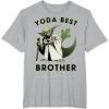 image:imageStar Wars Yoda Best Brother Rebel Logo TShirtHeather Grey