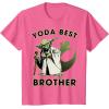image:imageStar Wars Yoda Best Brother Rebel Logo TShirtPink Heather