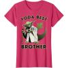 image:imageStar Wars Yoda Best Brother Rebel Logo TShirtRed Heather