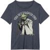 image:imageStar Wars Yoda Best Daughter Ever Portrait TShirtHeather Blue