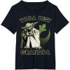 image:imageStar Wars Yoda Best Grandpa Rebel Logo TShirtBlack