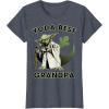 image:imageStar Wars Yoda Best Grandpa Rebel Logo TShirtHeather Blue