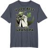 image:imageStar Wars Yoda Best Grandpa Rebel Logo TShirtHeather Blue