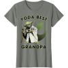 image:imageStar Wars Yoda Best Grandpa Rebel Logo TShirtOlive Heather