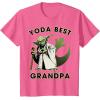 image:imageStar Wars Yoda Best Grandpa Rebel Logo TShirtPink Heather